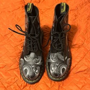 Dr Martens Serpent Print Boots